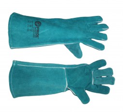 GLOVES Superior LEATHER PADDED WELDING GREEN
