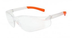 PRIDE CLEAR SPECTACLE WITH ORANGE TEMPLES