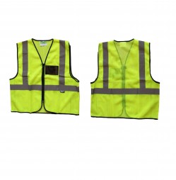 JACKET REFLECTIVE ECOMONY AIRATED LIME C/W ID POCKET AND ZIP EN6