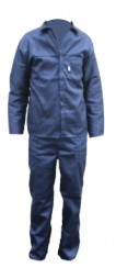 2PC ROYAL POLYESTER COTTON OVERALL - NAVY BLUE