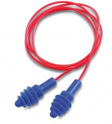 REUSABLE CORDED EARPLUGS AIRSOFT (RED VINYL CORD)